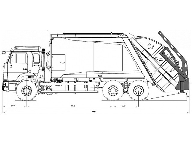 Мусоровоз с задней загрузкой McNeilus 19 Мусоровоз с задней загрузкой McNeilus 19