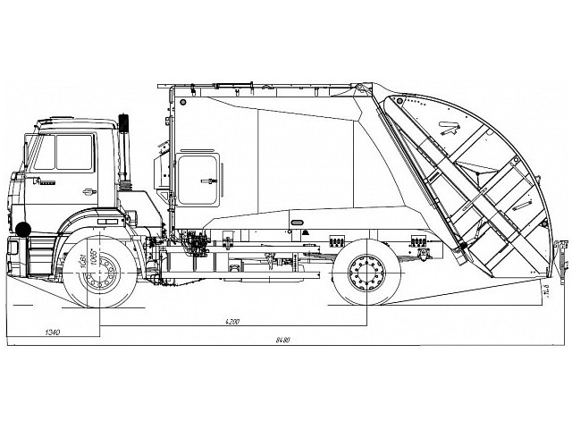 Мусоровоз с задней загрузкой McNeilus 16