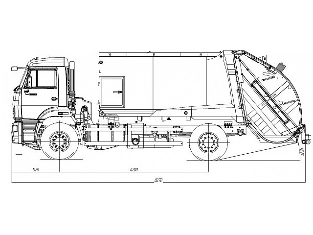 Мусоровоз с задней загрузкой McNeilus 13