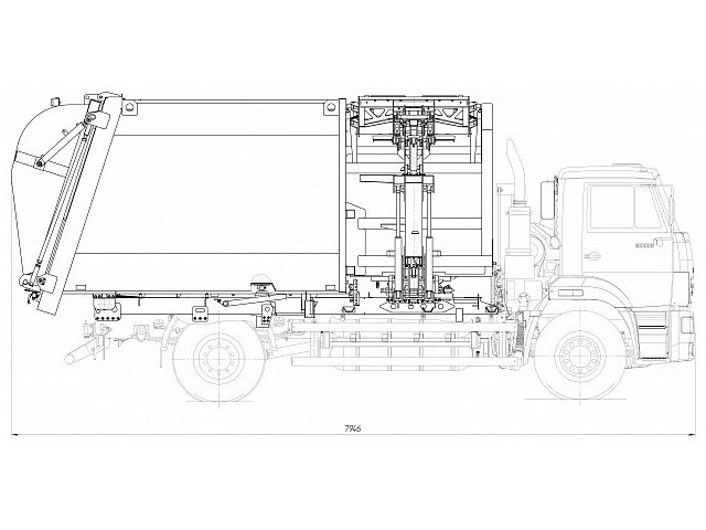 Мусоровоз с боковой загрузкой ЭКО-МБ18к56