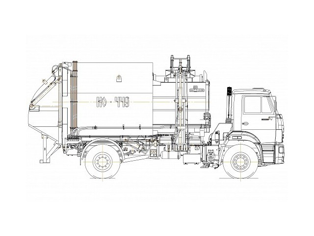 Мусоровоз с боковой загрузкой КО-449-05 Мусоровоз с боковой загрузкой КО-449-05