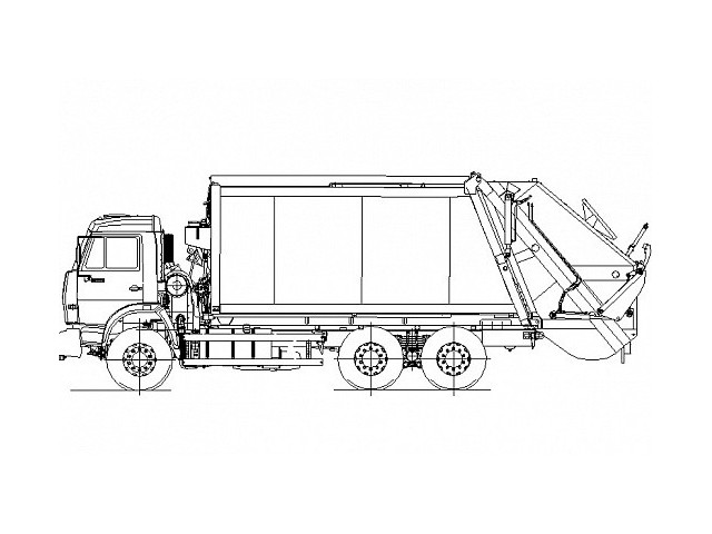 Мусоровоз с задней загрузкой КО-440В1