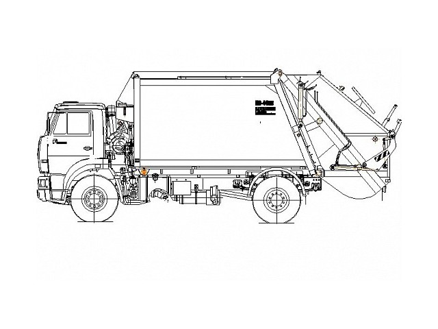 Мусоровоз с задней загрузкой КО-440В