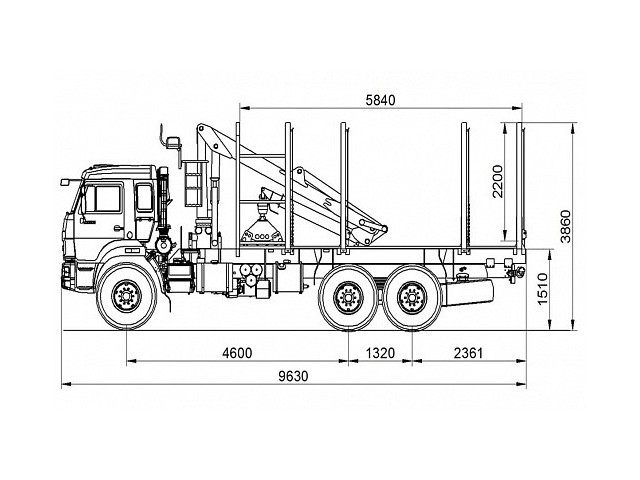 Сортиментовоз 693352-10 Сортиментовоз 693352-10