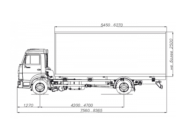 Изотермический фургон 7722-010-25 Изотермический фургон 7722-010-25