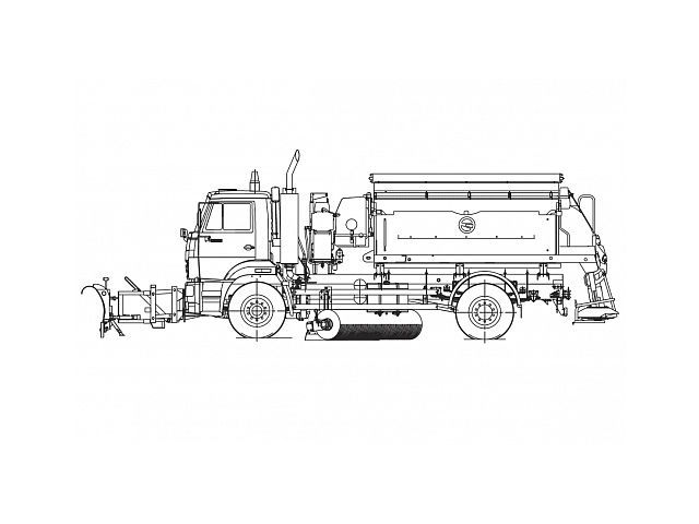Комбинированная дорожная машина ЭД 244 КМ-24 Комбинированная дорожная машина ЭД 244 КМ-24