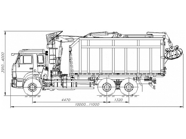 Ломовоз 658602-12002 с ОМТ-97М