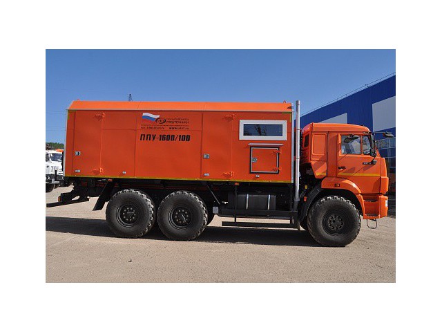 Паропромысловая установка ППУА 1600/100 УЗСТ 6890-01 на базе шасси КАМАЗ-43118 Паропромысловая установка ППУА 1600/100 УЗСТ 6890-01 на базе шасси КАМАЗ-43118