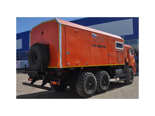 Паропромысловая установка ППУА 1600/100 УЗСТ 6890-01 на базе шасси КАМАЗ-43118 Паропромысловая установка ППУА 1600/100 УЗСТ 6890-01 на базе шасси КАМАЗ-43118