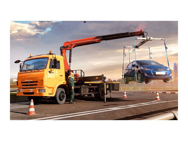 Эвакуатор 658625-0010-03 с КМУ Palfinger 13500T