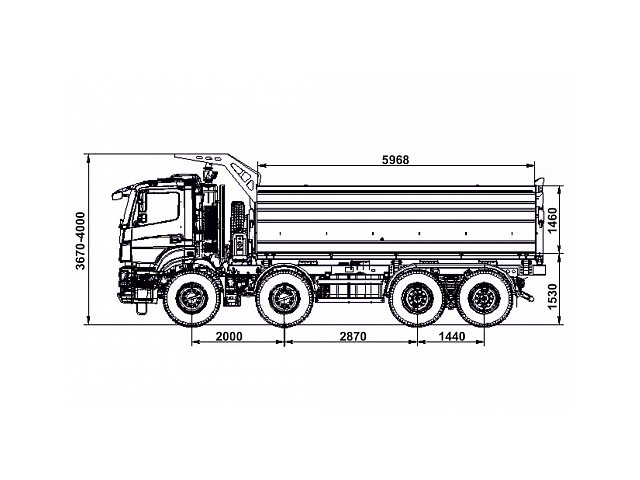 КАМАЗ САМОСВАЛ 65801-68 (T5) С БОКОВОЙ РАЗГРУЗКОЙ