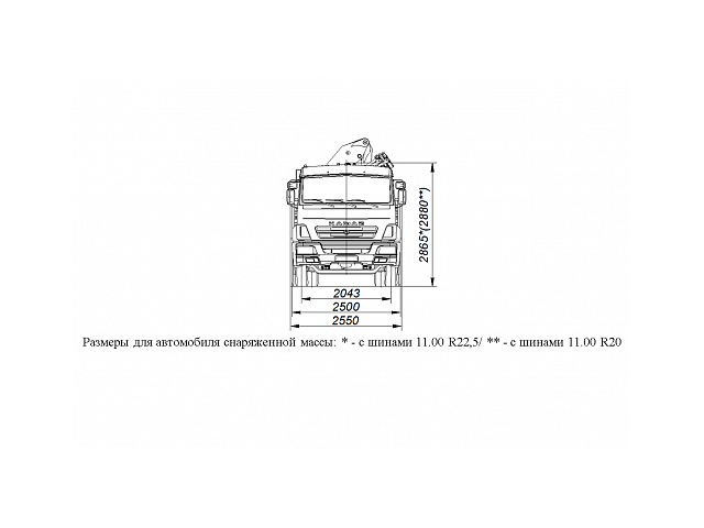 БОРТОВОЙ АВТОМОБИЛЬ С КМУ PALFINGER PK23500A НА ШАССИ KAMAZ-65117 (659000-0000002-22)