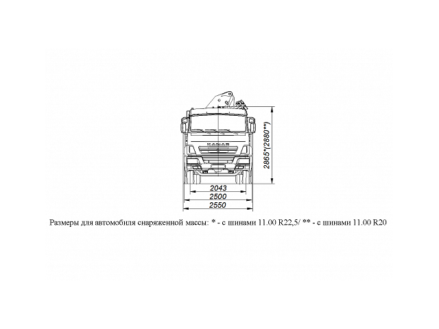 БОРТОВОЙ АВТОМОБИЛЬ С КМУ PALFINGER PK23500A НА ШАССИ KAMAZ-65117 (659000-0000002-21)