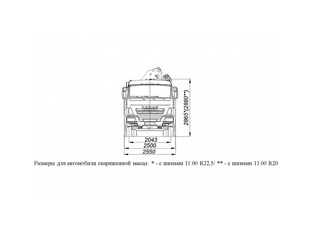БОРТОВОЙ АВТОМОБИЛЬ С КМУ PALFINGER PK23500А НА ШАССИ KAMAZ-65115 (659000-0000002-24)