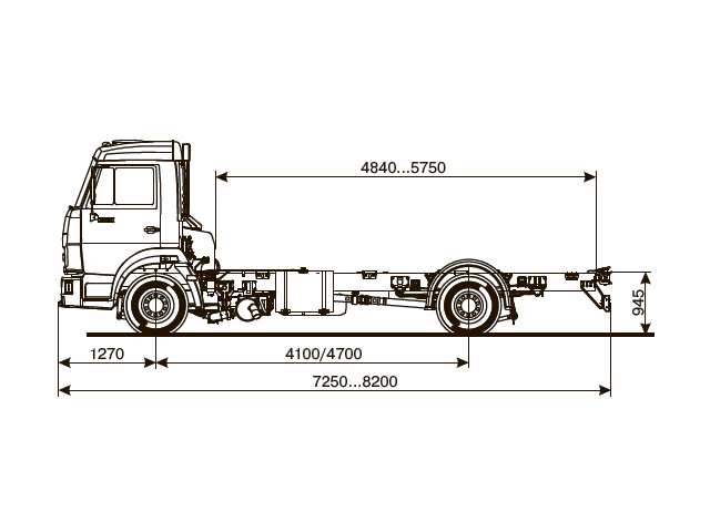 ШАССИ КАМАЗ 4308-69 (G5) ШАССИ КАМАЗ 4308-69 (G5)