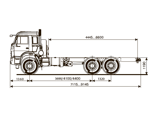 ШАССИ КАМАЗ 43118-50 ШАССИ КАМАЗ 43118-50