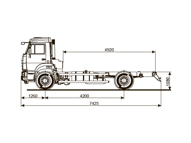 ШАССИ КАМАЗ 43253-69 (G5) ШАССИ КАМАЗ 43253-69 (G5)