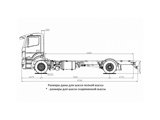 ШАССИ КАМАЗ 5325-1001-69 (G5) ШАССИ КАМАЗ 5325-1001-69 (G5)
