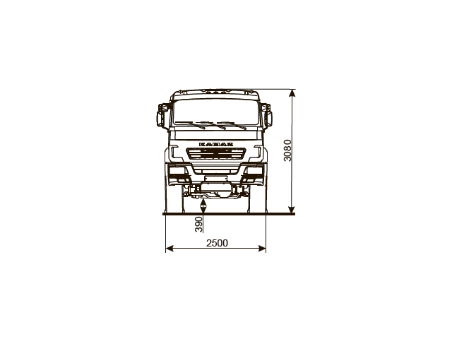 ШАССИ КАМАЗ 5350-66 (D5) ШАССИ КАМАЗ 5350-66 (D5)