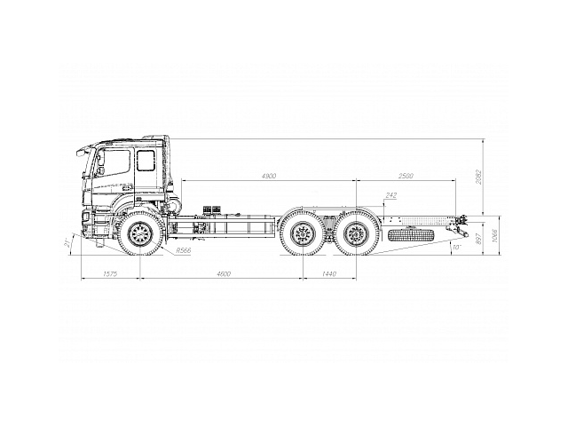 ШАССИ KAMAZ-6580-3051-68 (T5) ШАССИ KAMAZ-6580-3051-68 (T5)
