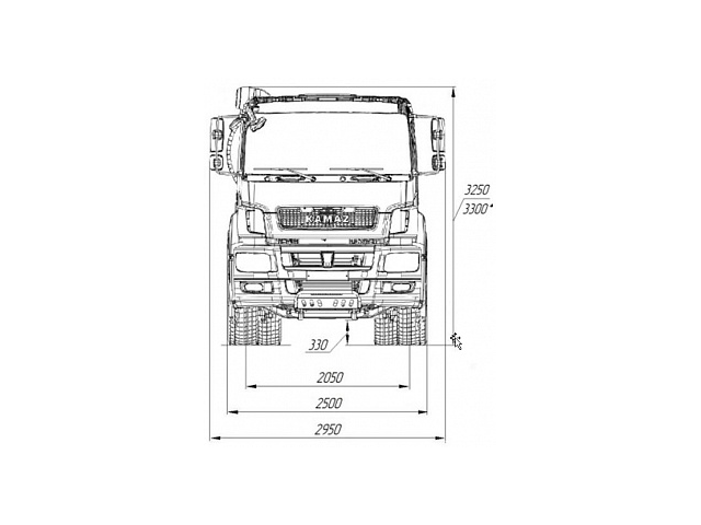 ШАССИ KAMAZ-6580-3051-68 (T5) ШАССИ KAMAZ-6580-3051-68 (T5)