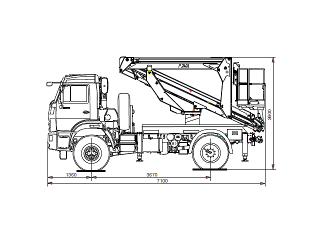 Автогидроподъемник 658638-050-00 Palfinger P240A
