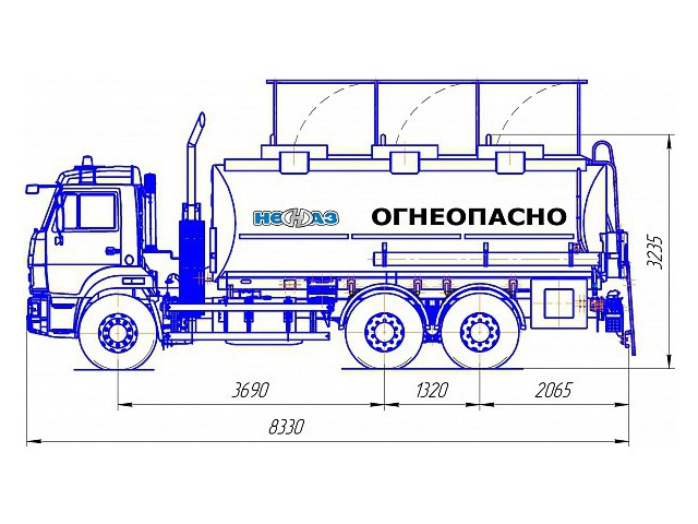 Автотопливозаправщик НЕФАЗ-66052 Автотопливозаправщик НЕФАЗ-66052