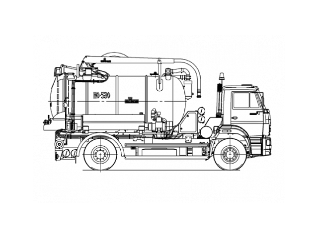 Машина илососная КО-530-25