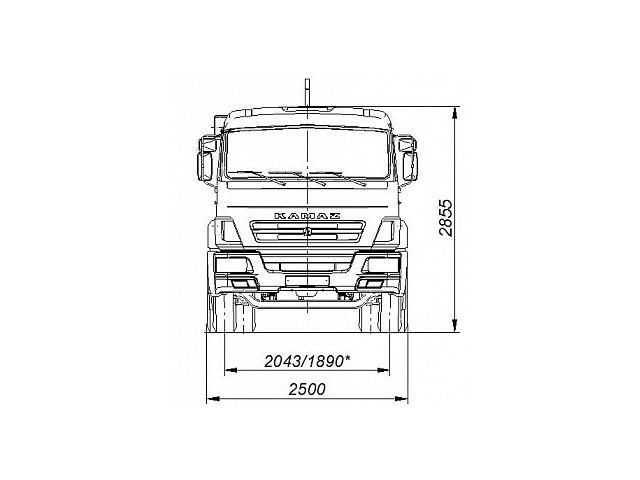 Автомобиль 658607-2030-09 c крюковым погрузчиком