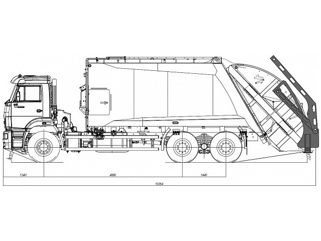 Мусоровоз с задней загрузкой McNeilus 22