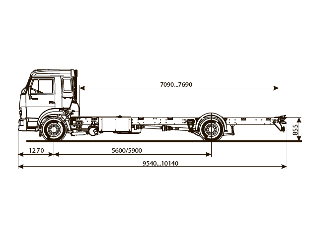 ШАССИ КАМАЗ 5308-48 (A5) ШАССИ КАМАЗ 5308-48 (A5)