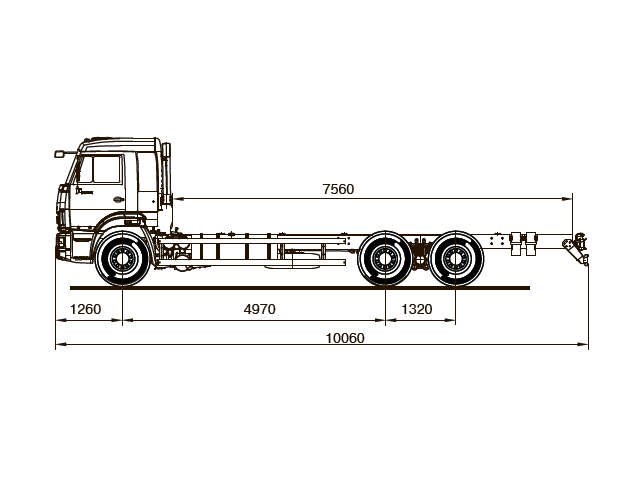 ШАССИ КАМАЗ 65117-48 (А5) ШАССИ КАМАЗ 65117-48 (А5)