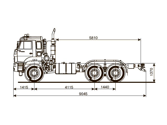 ШАССИ КАМАЗ 65224-53 ШАССИ КАМАЗ 65224-53