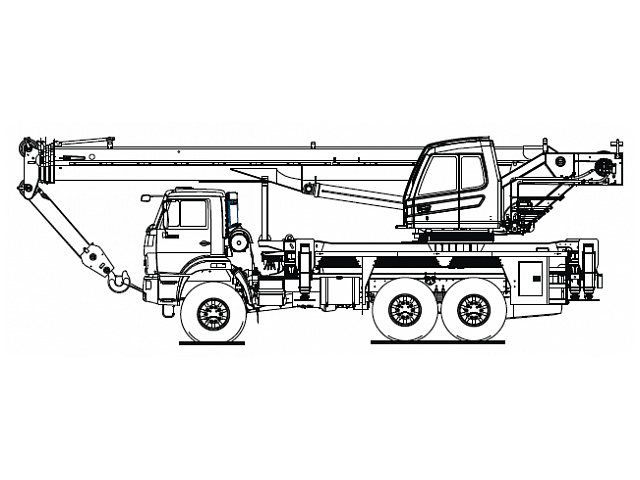 Кран стреловой автомобильный КС-5573А-2