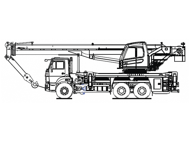 Кран стреловой автомобильный КС-5573А Кран стреловой автомобильный КС-5573А