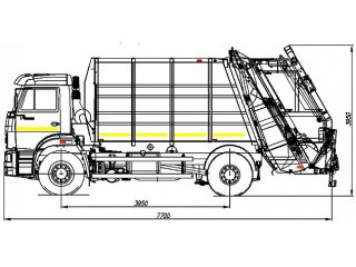 Мусоровоз с задней загрузкой 585130 (Zoeller Mini XL-H)