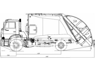 Мусоровоз с задней загрузкой McNeilus 16