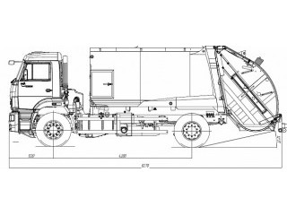 Мусоровоз с задней загрузкой McNeilus 13