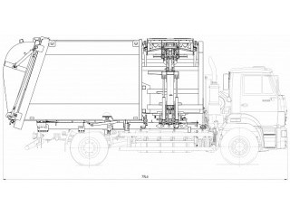 Мусоровоз с боковой загрузкой ЭКО-МБ18к56