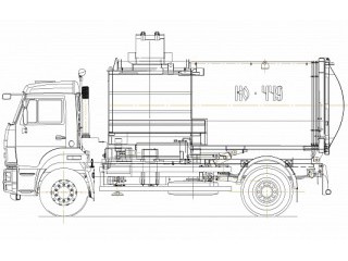 Мусоровоз с боковой загрузкой КО-449-19 Мусоровоз с боковой загрузкой КО-449-19