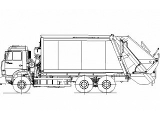 Мусоровоз с задней загрузкой КО-440В1