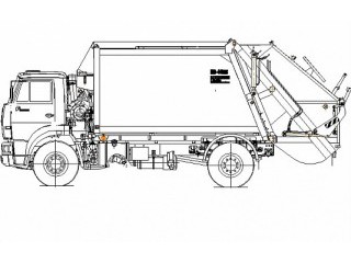 Мусоровоз с задней загрузкой КО-440В