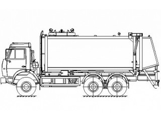 Мусоровоз с боковой загрузкой КО-440-6 Мусоровоз с боковой загрузкой КО-440-6