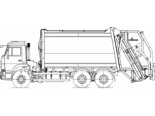 Мусоровоз с задней загрузкой КО-427-80