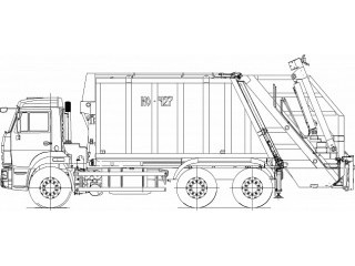 Мусоровоз с задней загрузкой КО-427-01