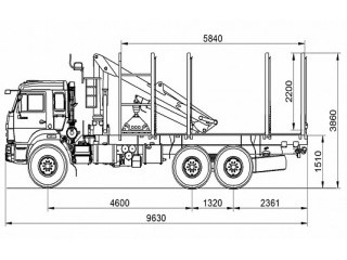 Сортиментовоз 693352-10 Сортиментовоз 693352-10