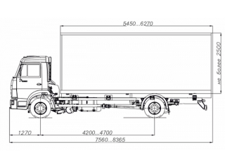 Изотермический фургон 7722-010-25 Изотермический фургон 7722-010-25