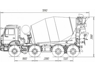 Автобетоносмеситель 58147Y