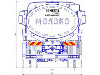 Автоцистерна НЕФАЗ-66064-0013320-A4 для перевозки пищевых жидкостей Автоцистерна НЕФАЗ-66064-0013320-A4 для перевозки пищевых жидкостей