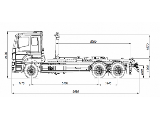 Автомобиль 6590 с крюковым погрузчиком PH T20PI.57